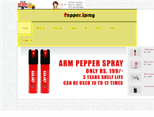 Tablet Screenshot of peppersprayindia.net