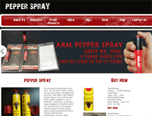 Tablet Screenshot of peppersprayindia.com